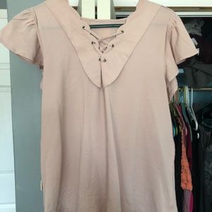 Light pink blouse